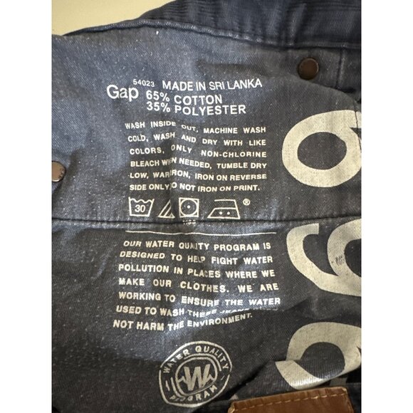 Gap Mens Blue Corduroy Pants Size 33x32 - Picture 3 of 4